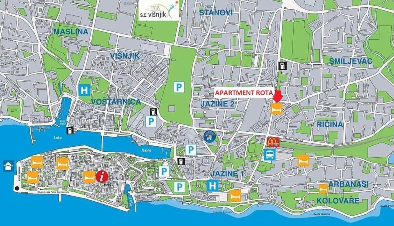 Apartment Rota Zadar Eksteriør billede